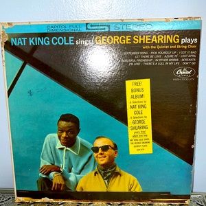 NAT KING COLE Sings GEORGE SHEARING Plays.. 1962 Jazz Big Band Capitol W 1675